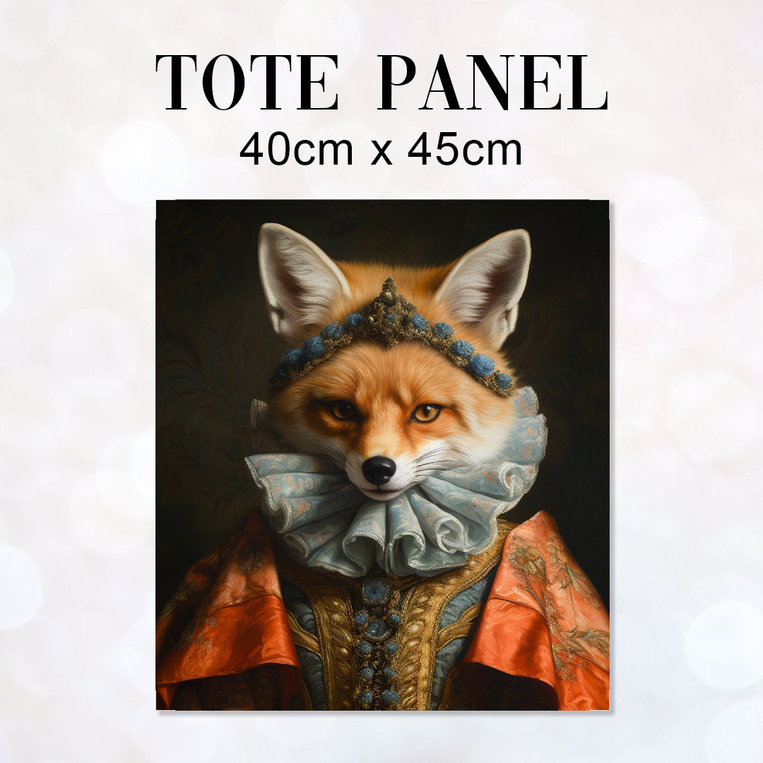 TOTE Fabric Bag Panel Fox Royalty TP-293