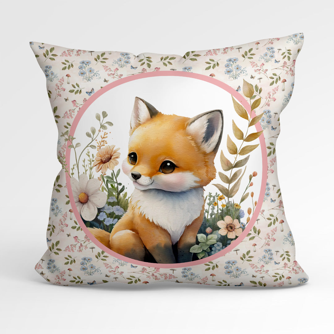 Woodland Fox Cushion Panel Fabric