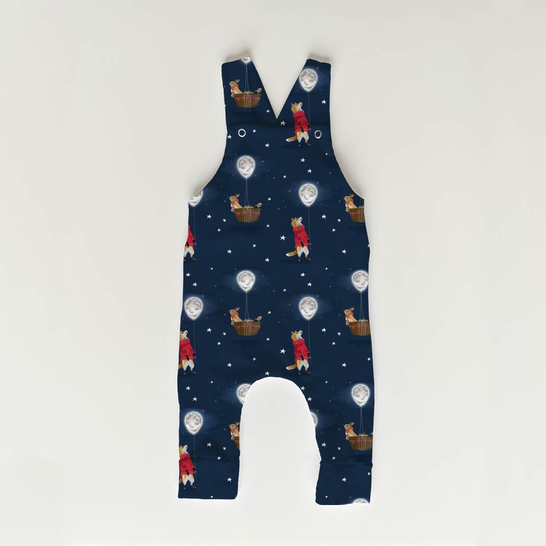 Fox and The Moon Balloon Fabric