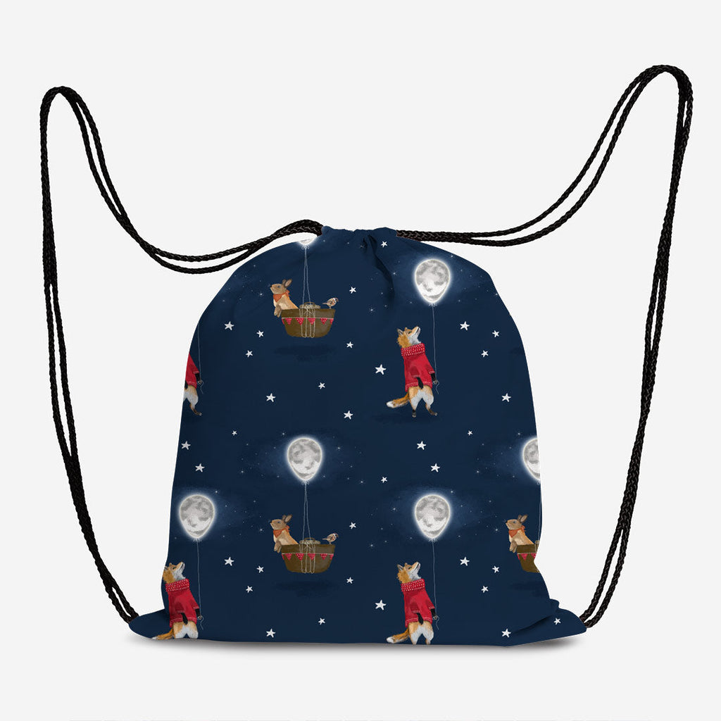 Fox and The Moon Balloon Fabric
