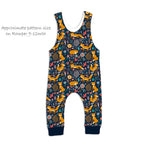 Foxes Navy Fabric