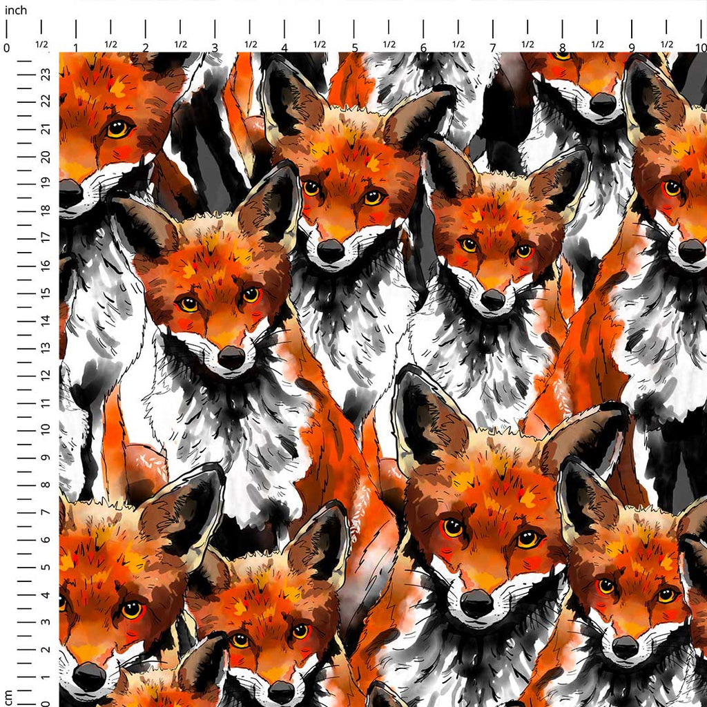 Foxes Fabric