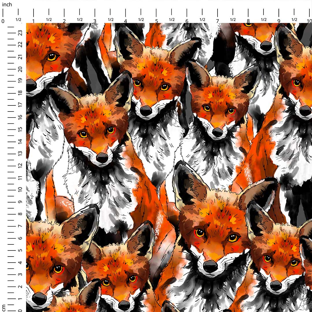 Foxes Fabric