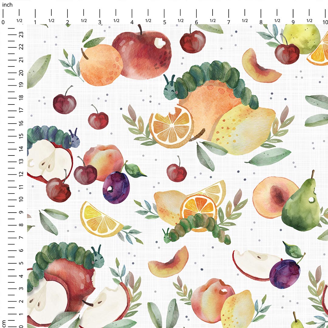 Fruity Caterpillar Fabric