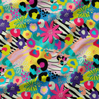 Funky Floral Abstract Fabric