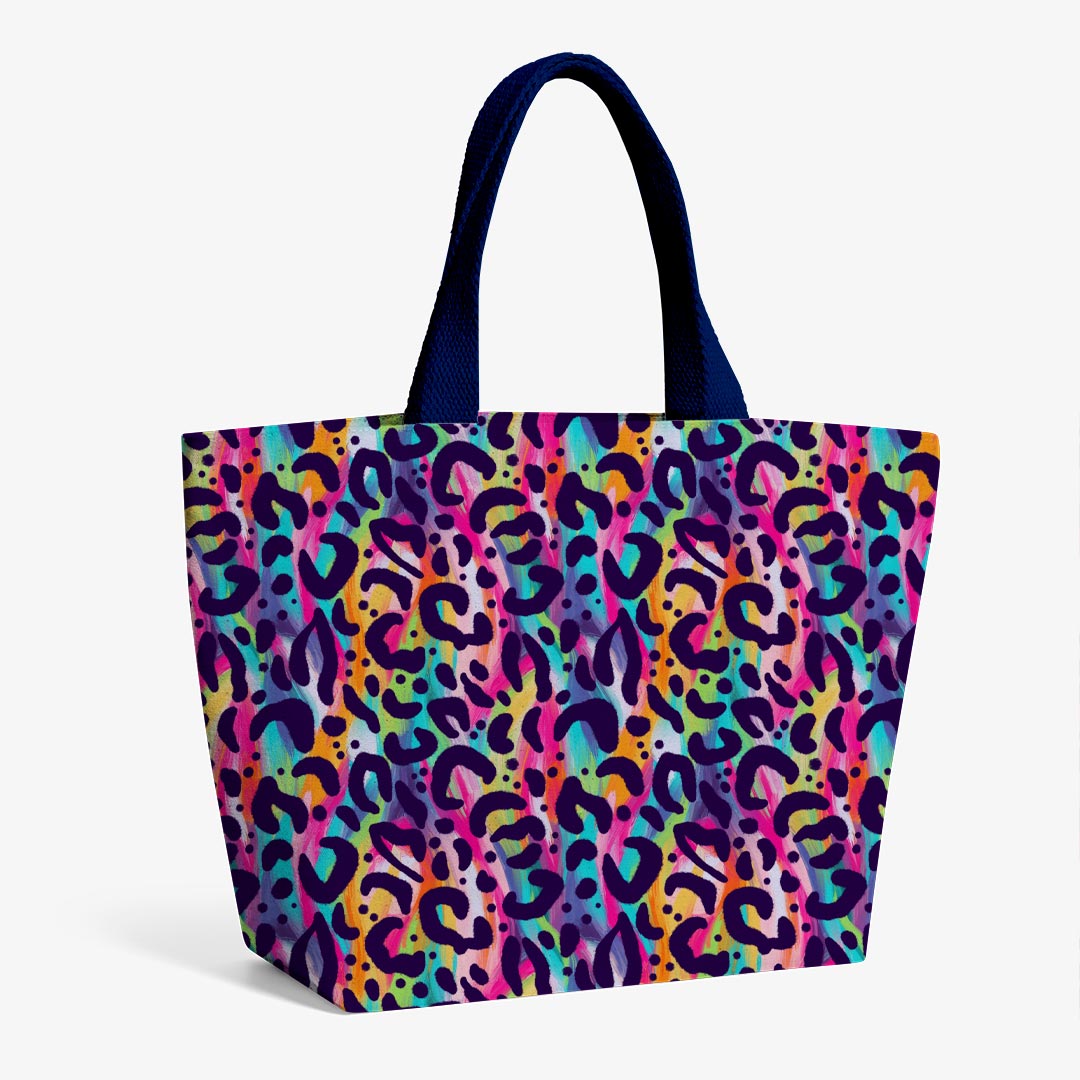 Funky Leopard Navy Fabric