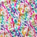 Funky Leopard White Fabric