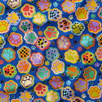 Funky Paws Blue Fabric