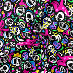 Funky Skulls Fabric