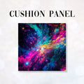 CUSHION Fabric Panel Galaxy Colour Burst