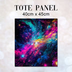 TOTE Galaxy Colour Burst Fabric Bag Panel