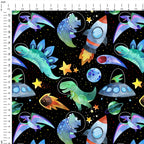 Galaxy Dinos Fabric