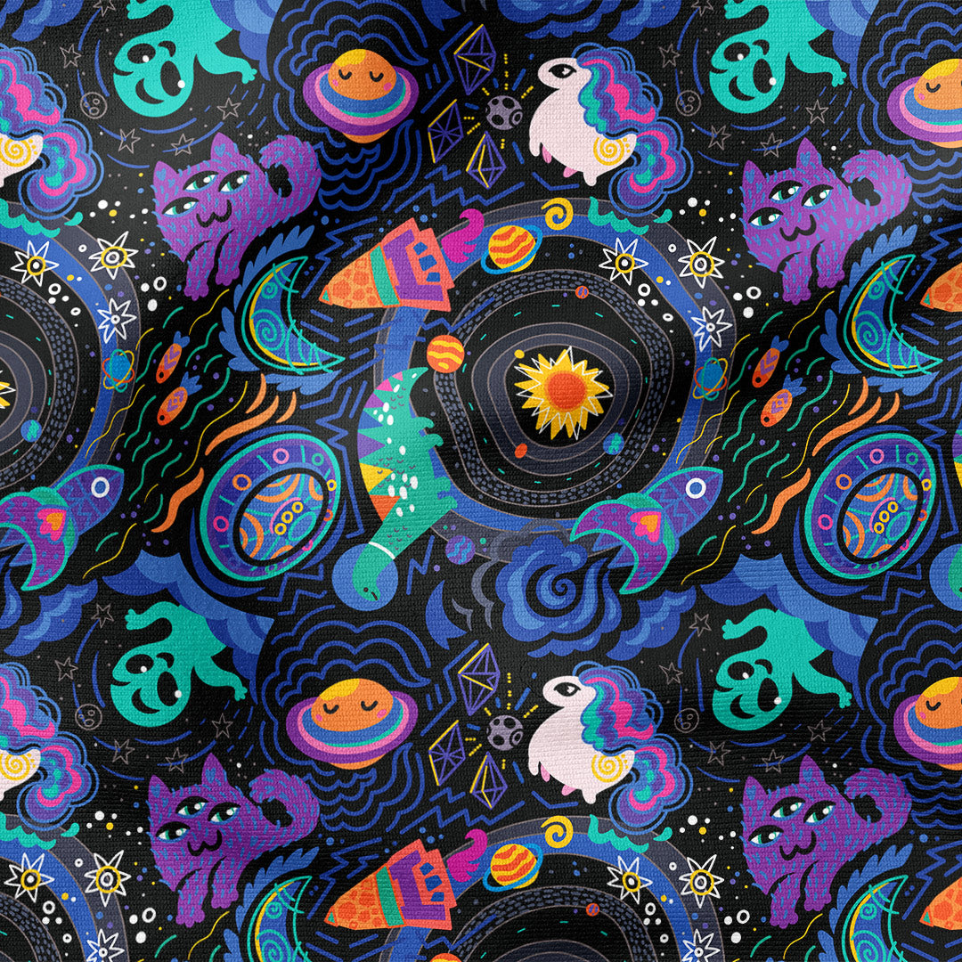 Galaxy Friends Fabric