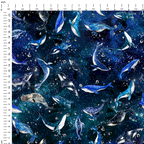 Galaxy Whales Fabric