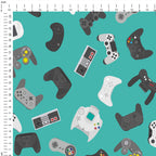Gaming Teal Fabric