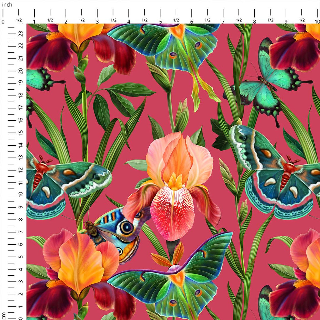 Garden of Eden Coral Fabric