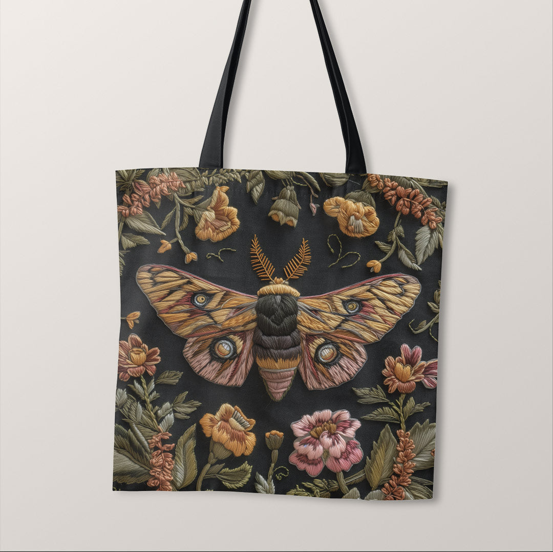 TOTE Fabric Bag Panel Garden Whisper Moth TP-266