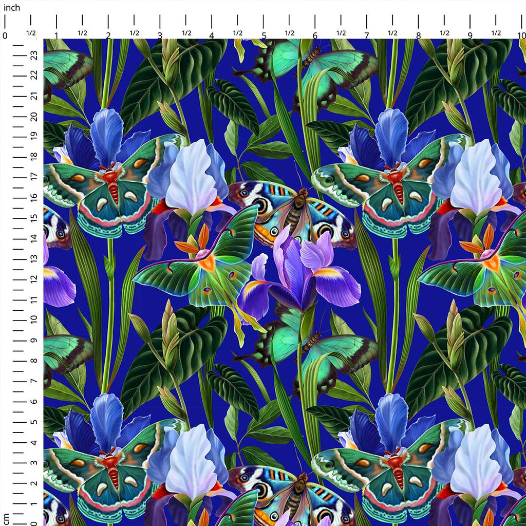 Garden of Eden Blue Fabric