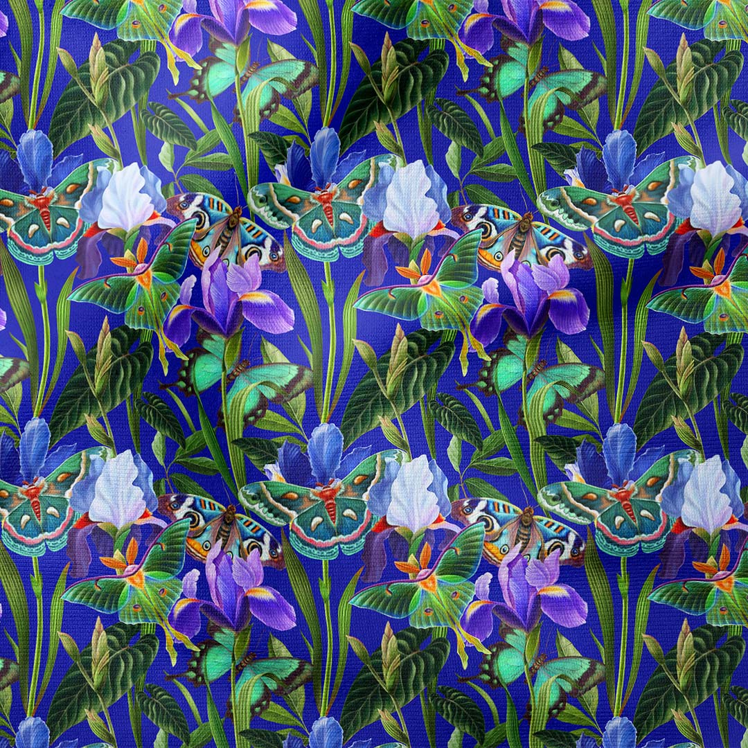Garden of Eden Blue Fabric