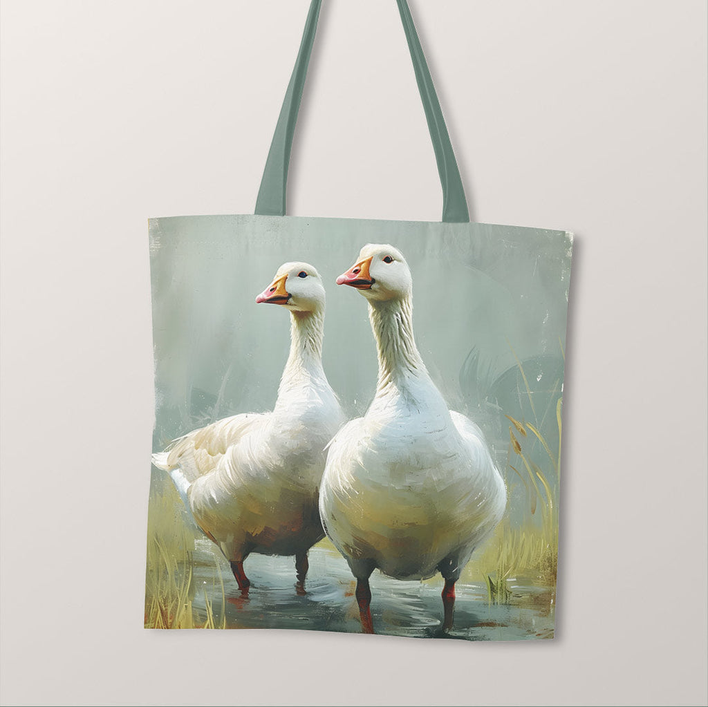 TOTE Fabric Bag Panel Geese Beige TP-214