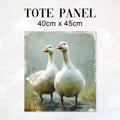 TOTE Fabric Bag Panel Geese Beige TP-214