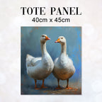 TOTE Fabric Bag Panel Geese Blue TP-215