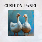 CUSHION Panel Geese Blue CP-143