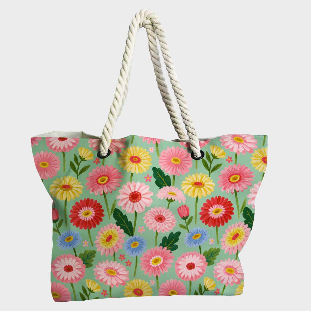 Gerbera Mint Fabric