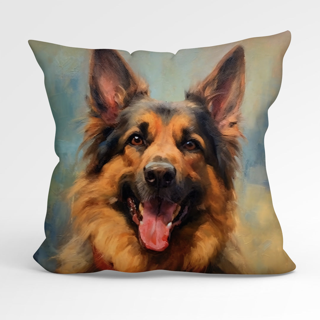 CUSHION Fabric Panel German Shepherd Dog