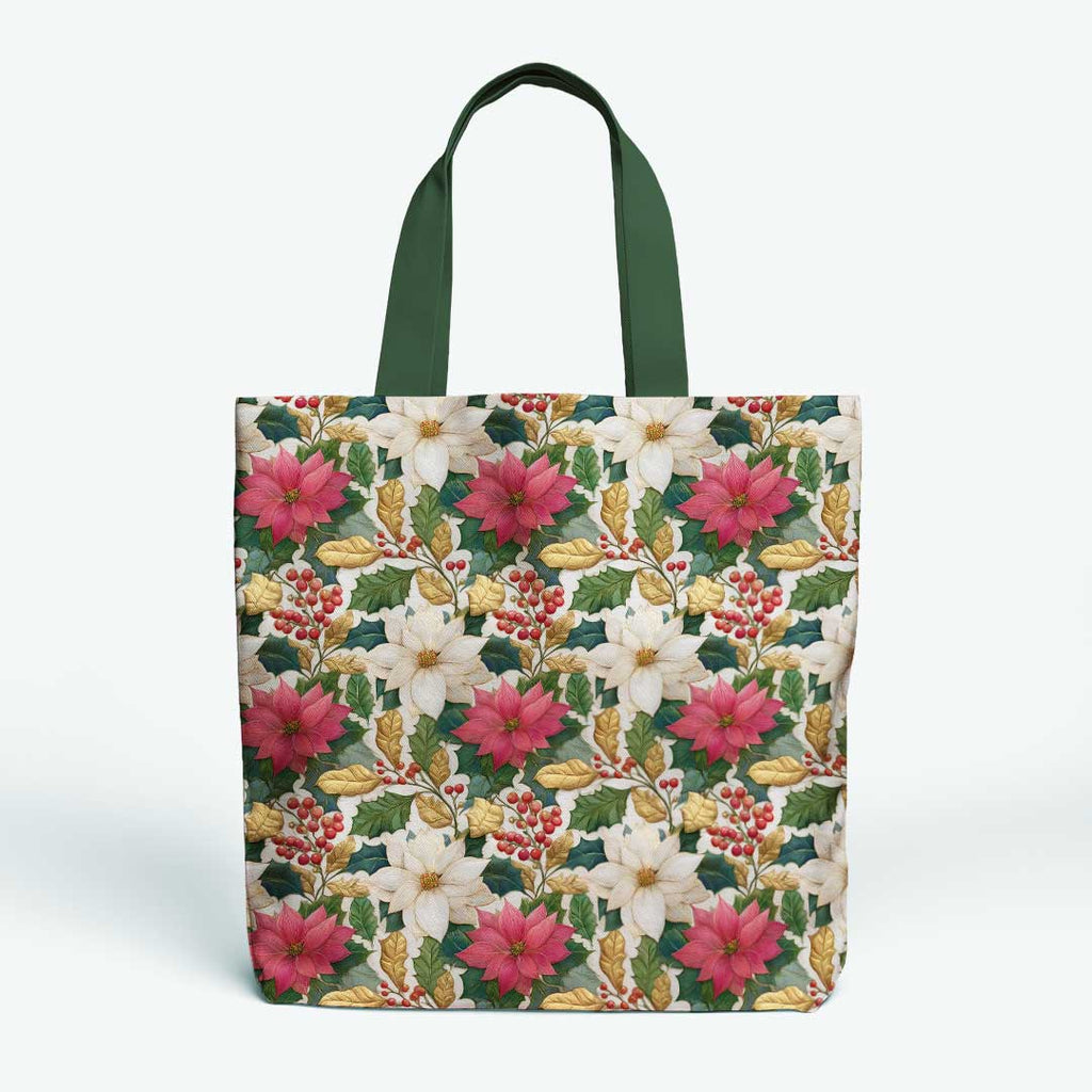 Gilded Poinsettia Fabric