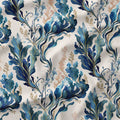 Gilded Seaweed Waves Fabric