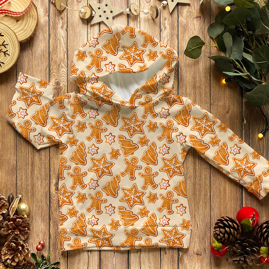 Gingerbread Cookies Cream Fabric