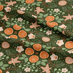 Gingerbread Foliage Fabric