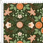 Gingerbread Foliage Fabric