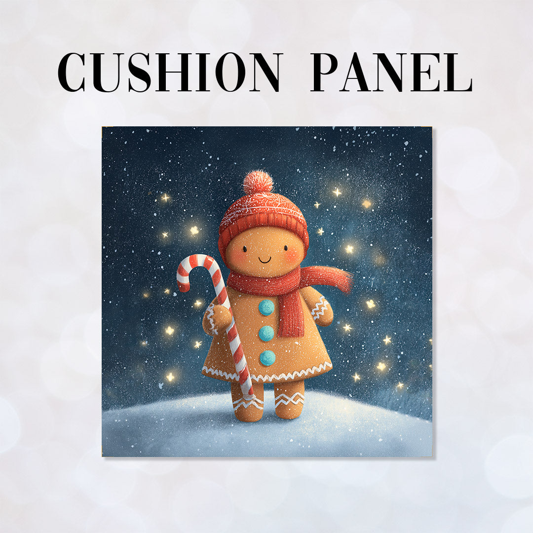 CUSHION Panel Gingerbread Girl CP-799