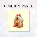 CUSHION Fabric Panel Gingerbread House