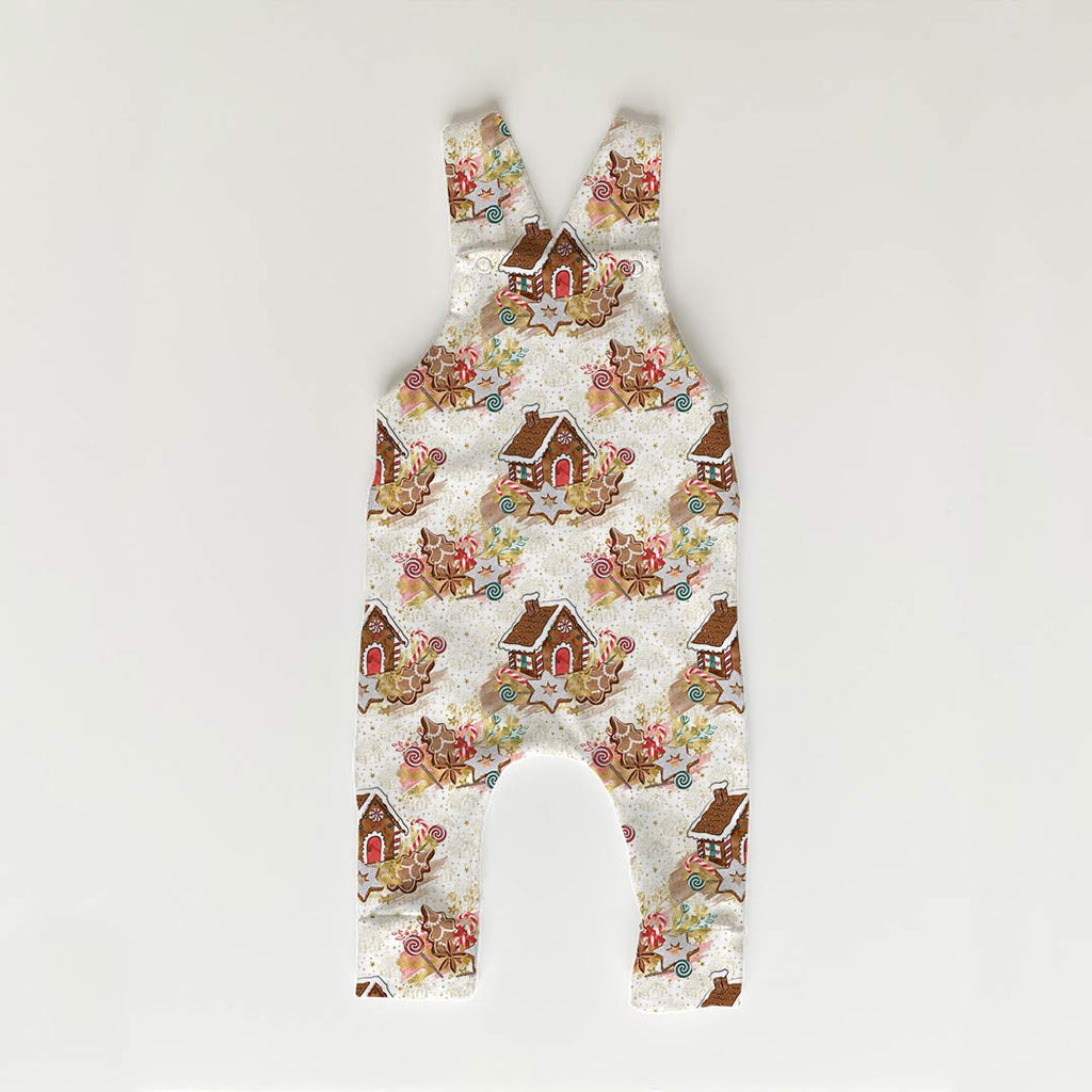 Gingerbread House White Fabric