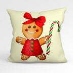 CUSHION Fabric Panel Gingerbread Lady