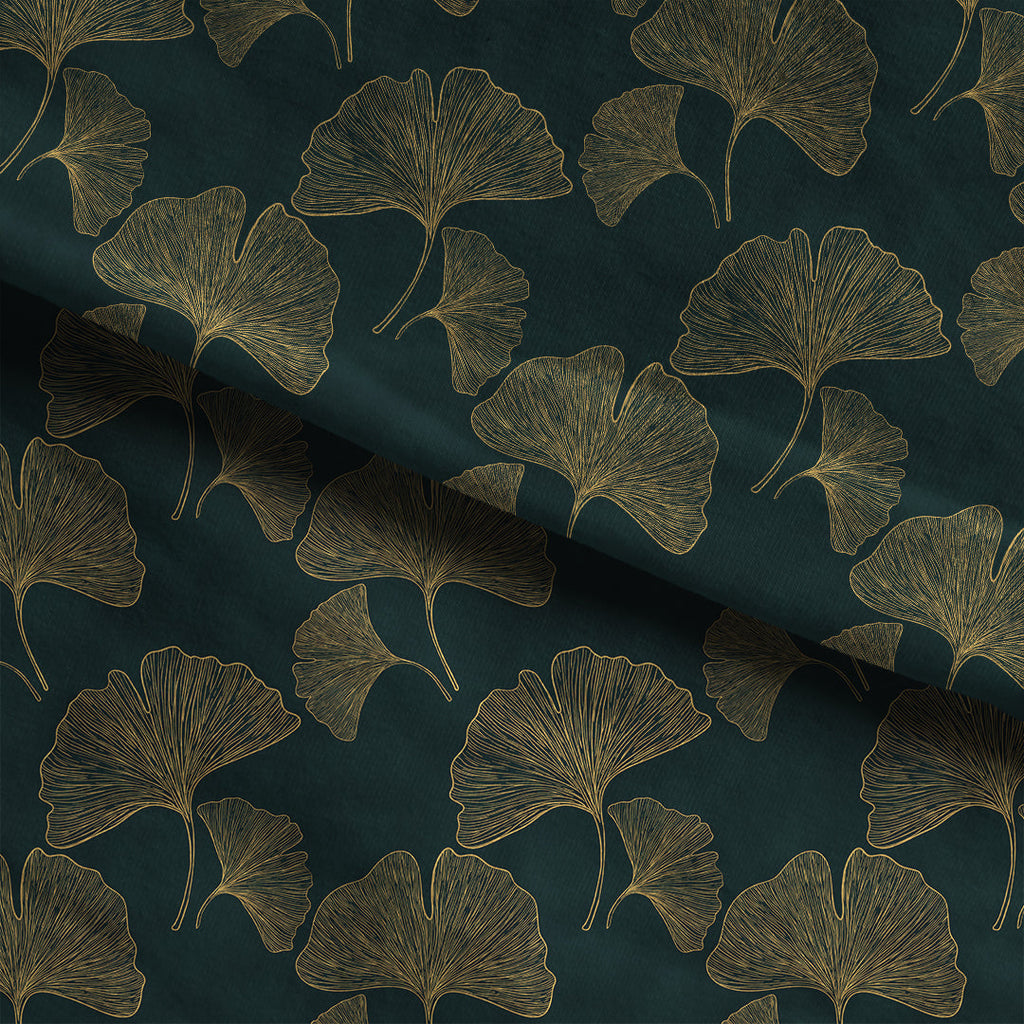 Ginkgo Dark Forest Fabric