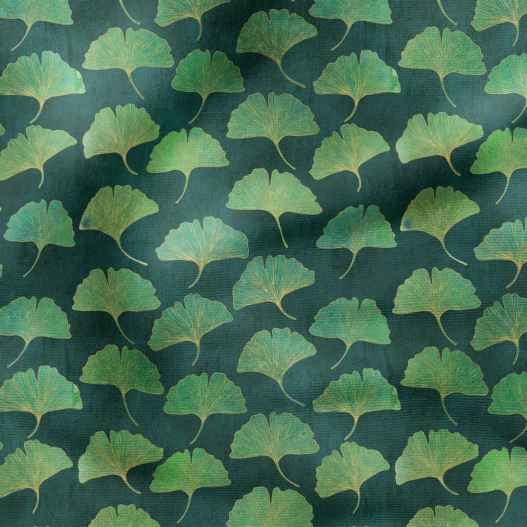 Ginkgo Lush Green Fabric