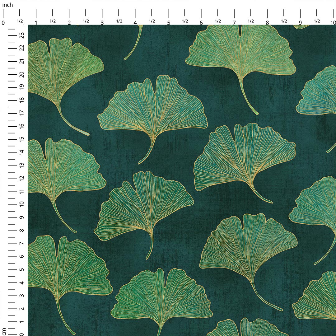 Ginkgo Lush Green Fabric