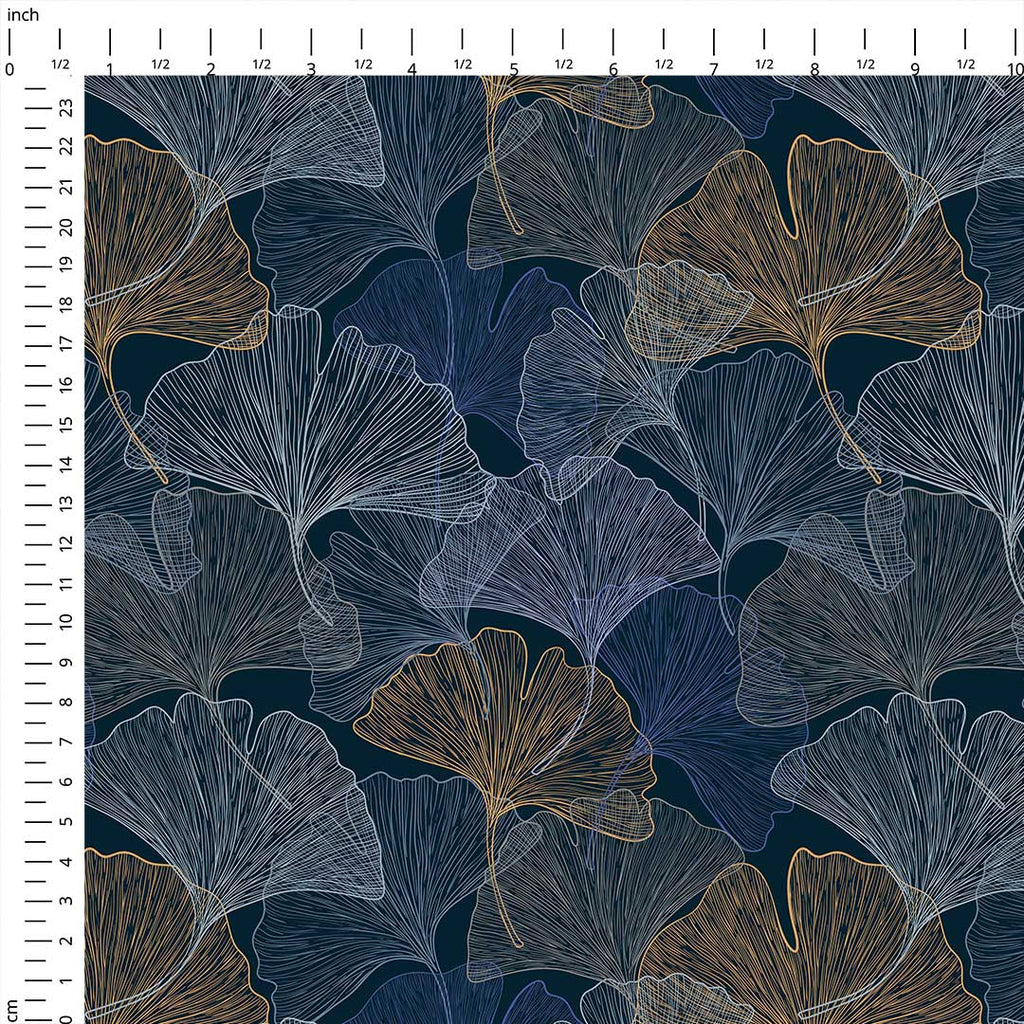 Ginkgo Midnight Bloom Fabric
