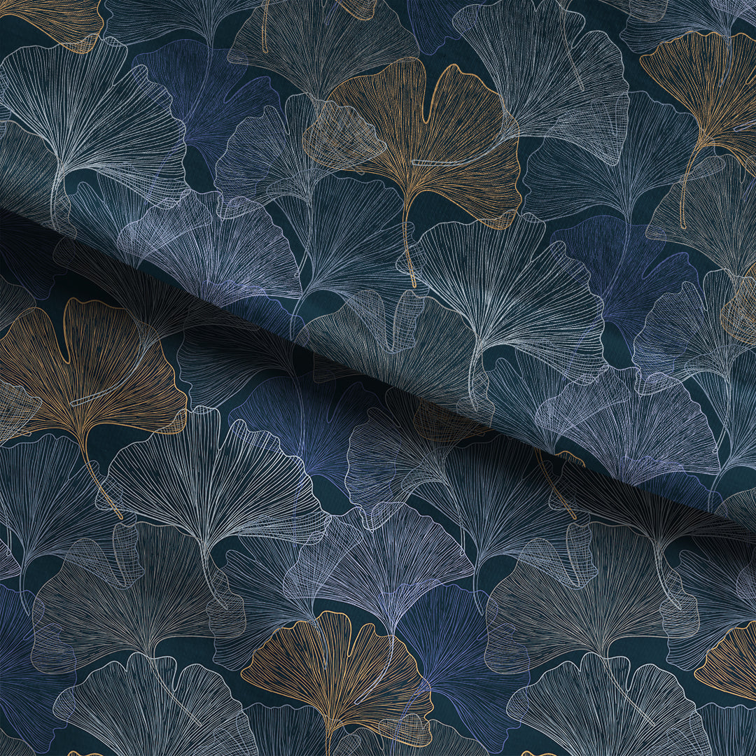 Ginkgo Midnight Bloom Fabric