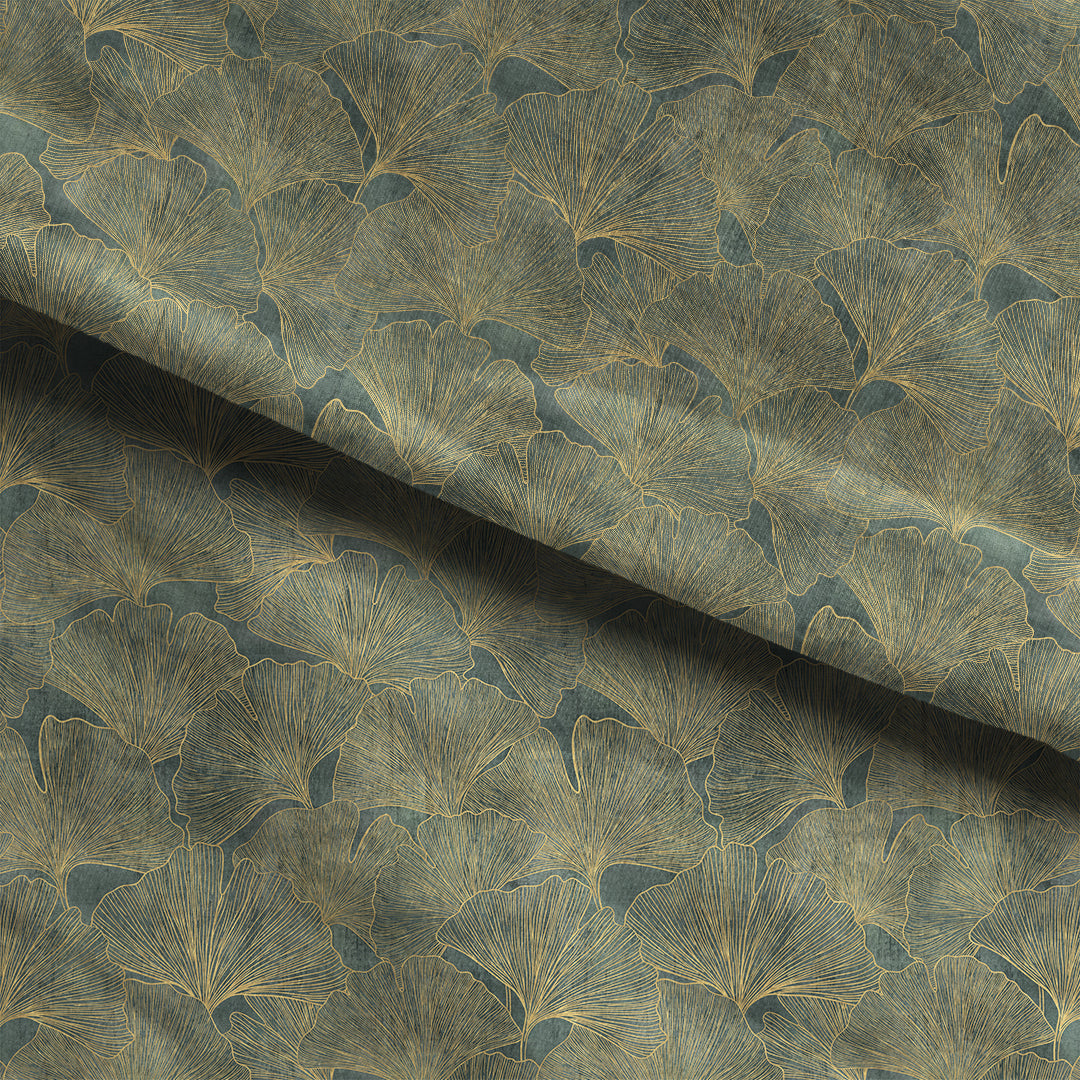 Ginkgo Midnight Elegance Fabric