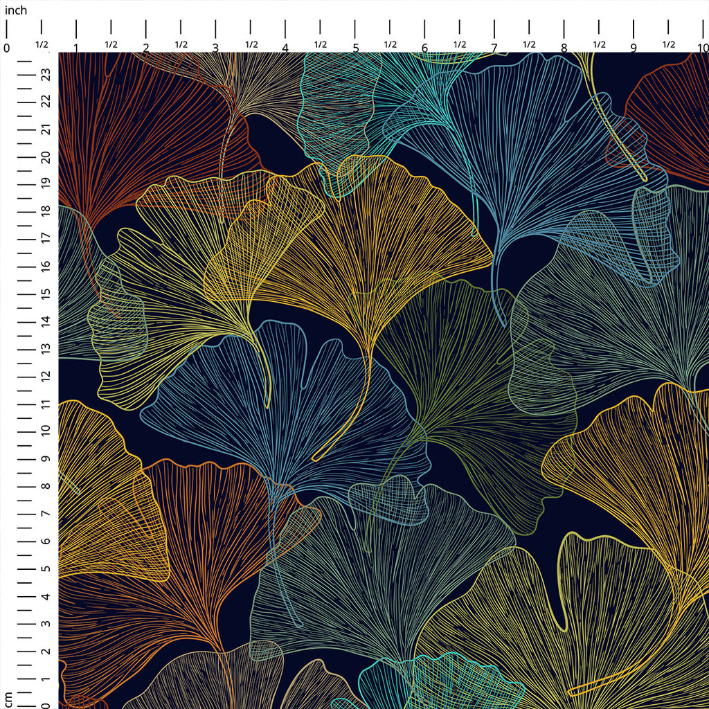 Ginkgo Mystic Jewel Fabric