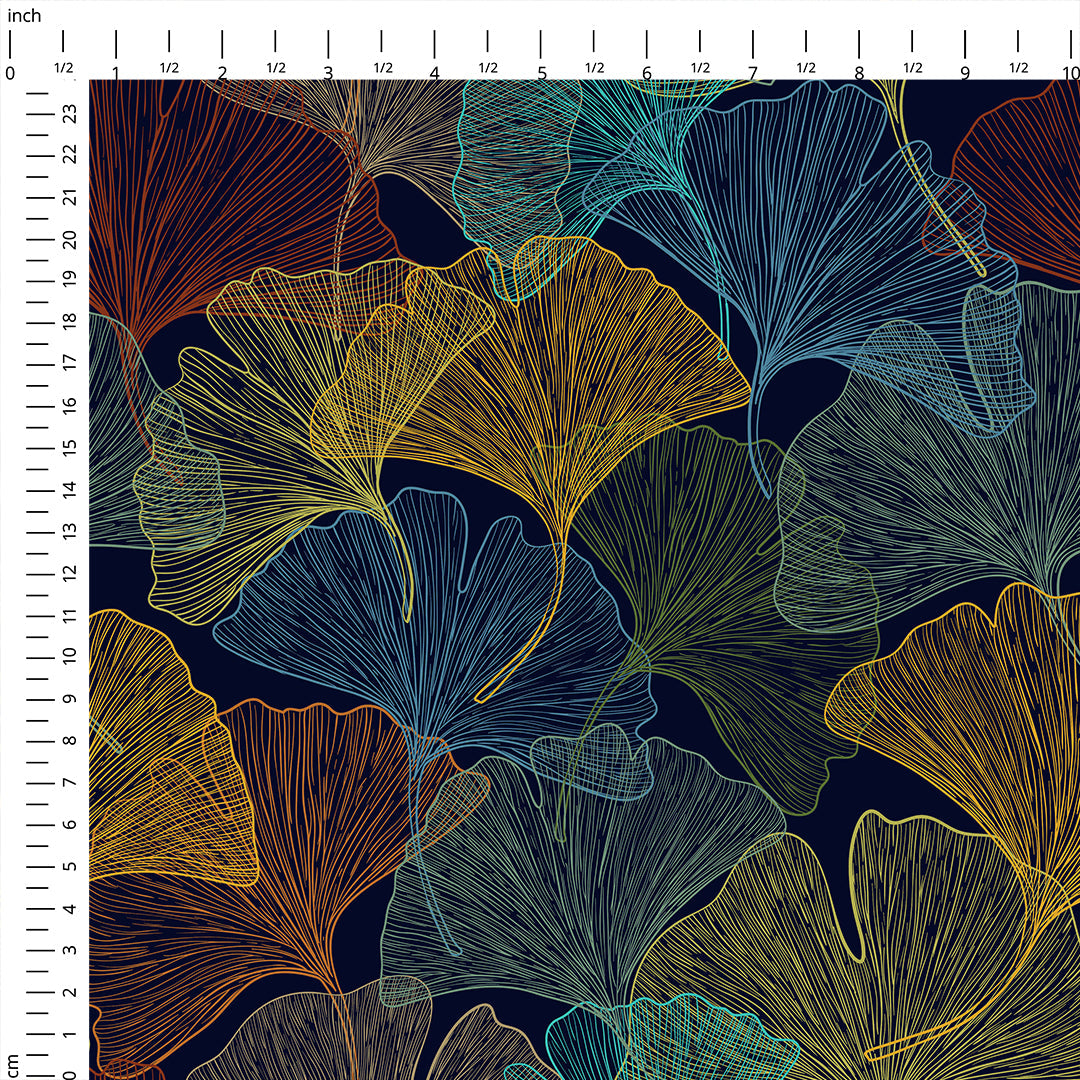 Ginkgo Mystic Jewel Fabric