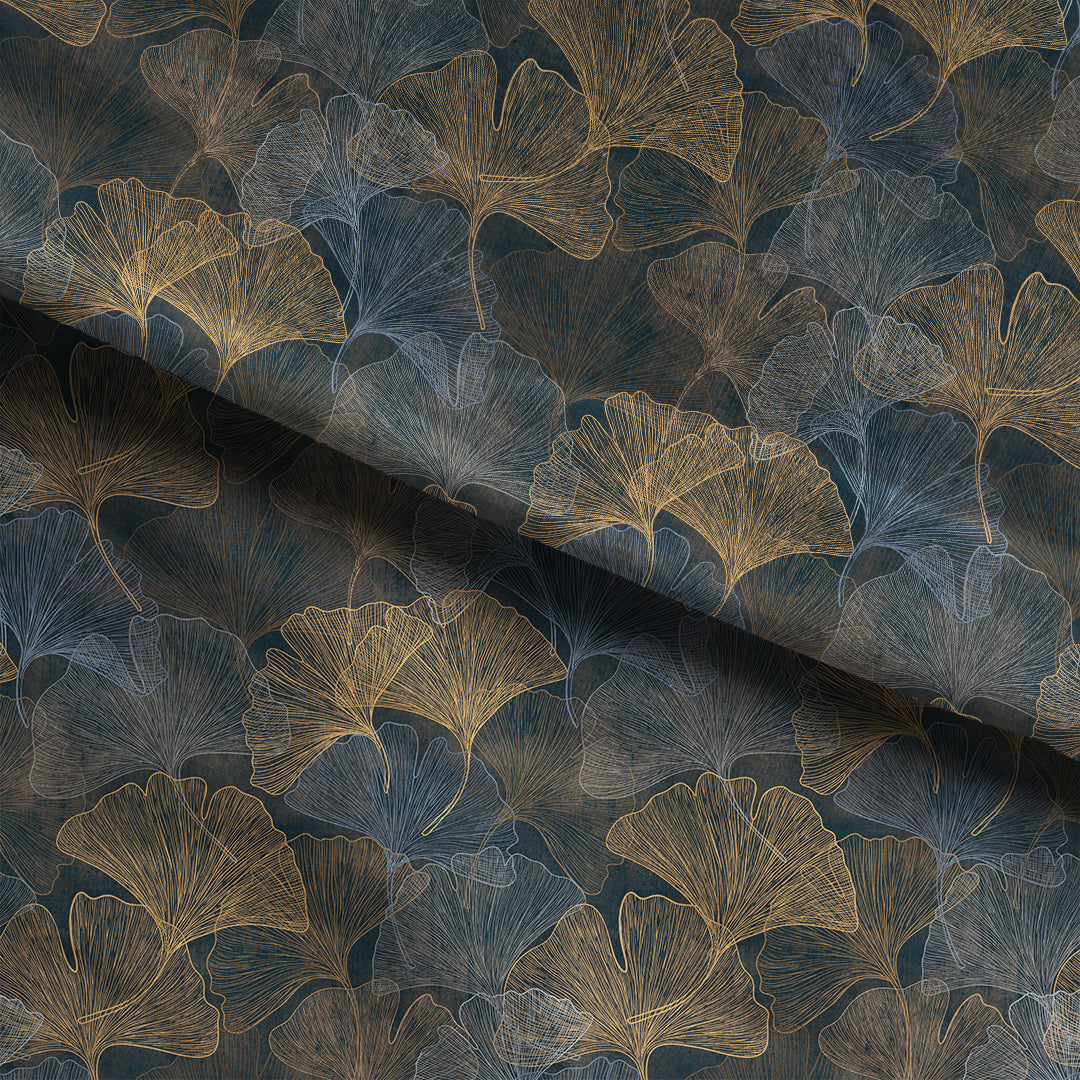 Ginkgo Rustic Bronze Fabric