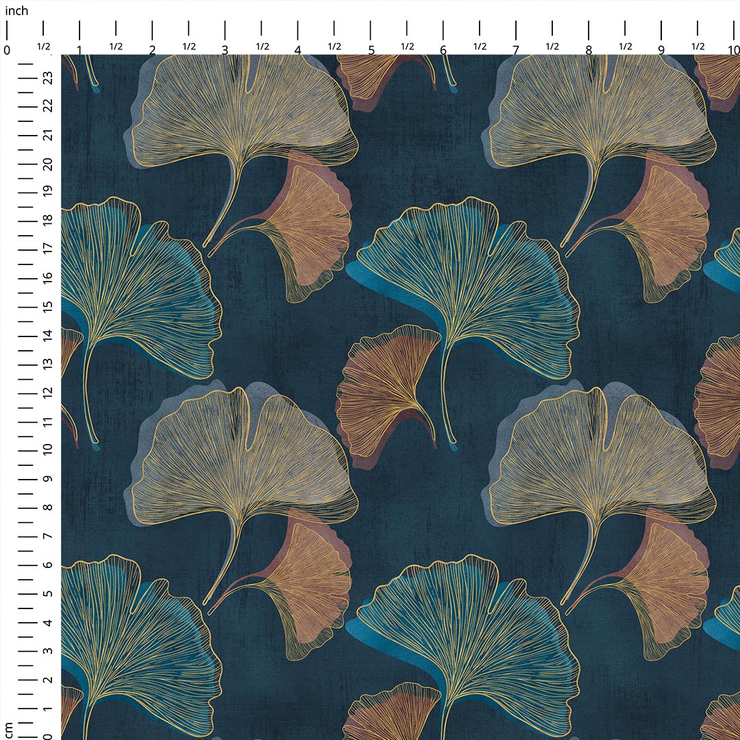 Ginkgo Twilight Breeze Fabric