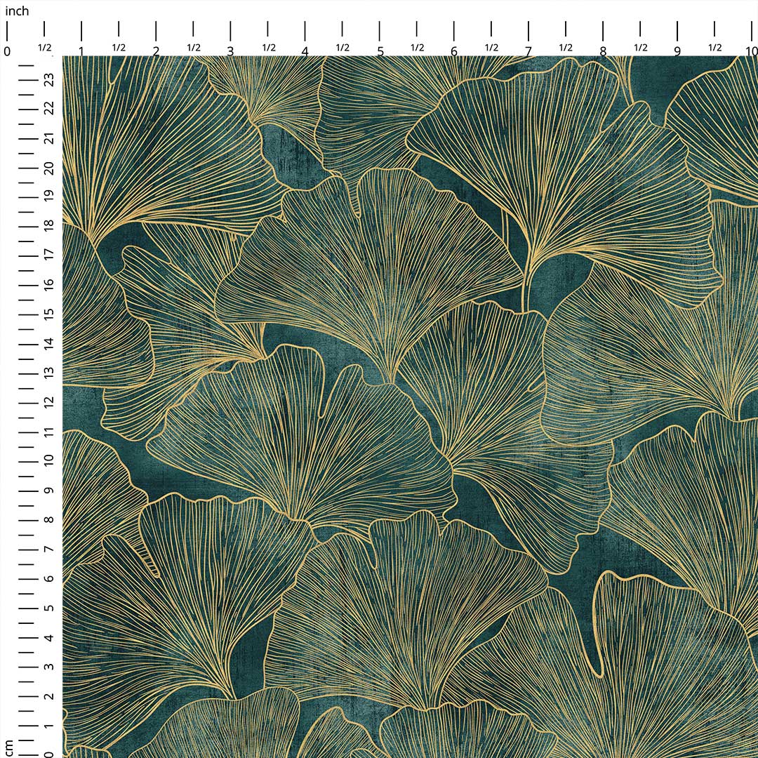 Ginkgo Verdant Shades Fabric