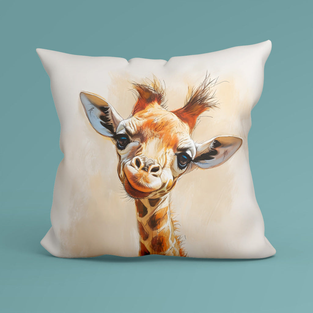 CUSHION Fabric Panel Giraffe Cream CP-113